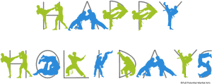 Happy Holidays Martial Arts Silhouettes - Happy Holidays Martial Arts PNG image with transparent background