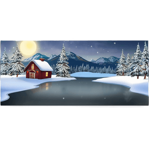 Happy Holidays Winter Scene PNG 05232024 PNG image with transparent background