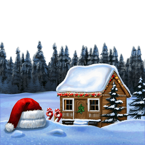 Happy Holidays Winter Scene PNG 13 PNG image with transparent background