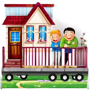 Happy Home Family Clipart Png Ame PNG Image