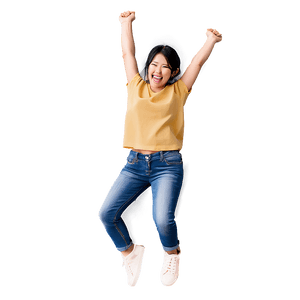 Happy Jump Emoji PNG ubj50 PNG image with transparent background