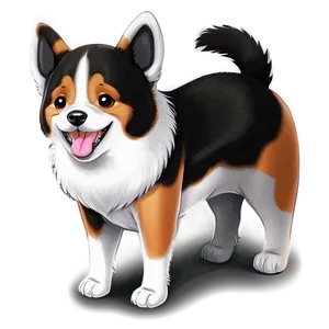 Happy Kawaii Dog Drawing Png Bim67 PNG Image