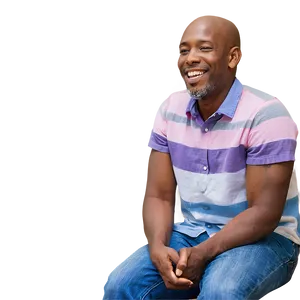 Happy Man Sitting Png Qwo PNG Image