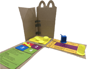 And Utilizes The Happy Meal Box As The Board To Reduce - Birkin Bag, HD Png Download PNG