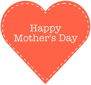 Happy Mothers Day Heart Graphic PNG Image