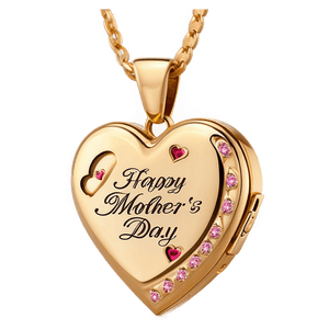 Happy Mothers Day Heart Locket PNG 59 PNG image with transparent background