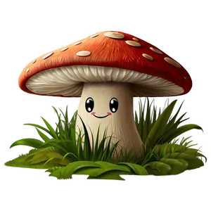 Happy Mushroom Cartoon Png Rhe PNG Image