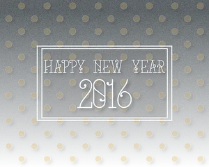 Happy New Year2016 Greeting Card PNG Image