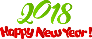New Year Wish Clip Art - Happy New Year 2018 Png, Transparent Png PNG