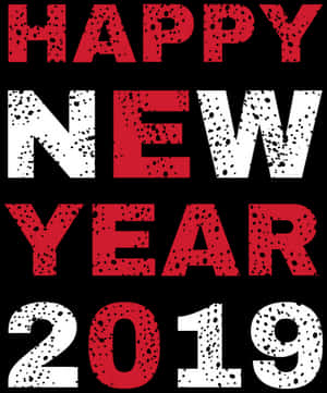 Happy New Year 2019 Red And White, HD Png Download PNG image with transparent background
