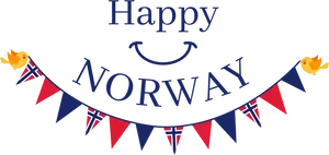 Happy Norway Celebration Banner PNG Image