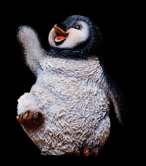 Happy Penguin Portrait PNG with transparent background