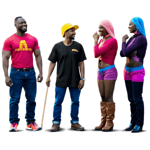 Happy People Standing Together PNG aui75 PNG