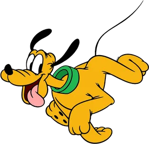 Happy Pluto Disney Character PNG Image