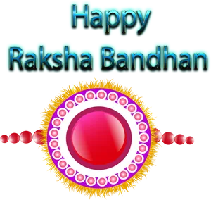 Happy Raksha Bandhan Greeting PNG Image