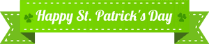 St Patricks Day Banner Png, Transparent Png PNG with transparent background