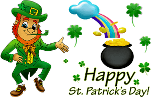 Happy St Patrick's Day, Leprechaun, Rainbow - Ireland Leprechaun, HD Png Download PNG image with transparent background