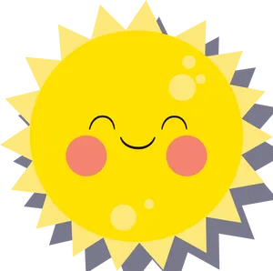 Happy Sun Emoji PNG Image