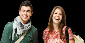Happy Teenagers Laughing Together PNG image with transparent background