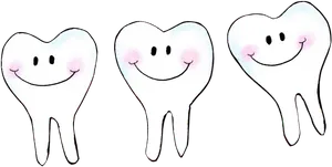 Happy_ Teeth_ Cartoon_ Illustration PNG Image