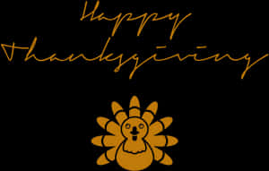 Happy Thanksgiving Turkey Illustration PNG image with transparent background