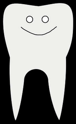 Happy Tooth Cartoon Illustration PNG image with transparent background