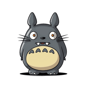 Happy Totoro Design PNG vnf PNG image with transparent background