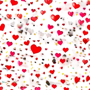 Happy Valentine's Day Heart Confetti Png Ldp PNG Image