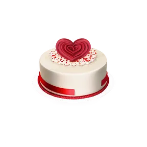 Happy Valentine's Day Red Velvet Cake Png Xsc PNG Image