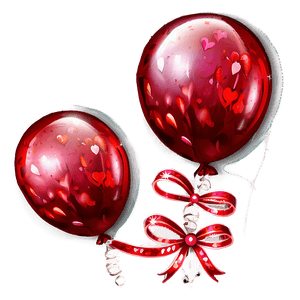 Happy Valentines Balloons Decor PNG 76 PNG with transparent background