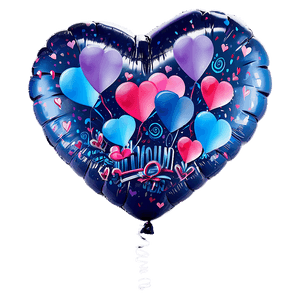 Happy Valentines Day Balloons PNG kjp PNG image with transparent background