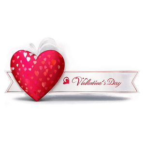 Happy Valentines Day Banner PNG khp PNG image with transparent background