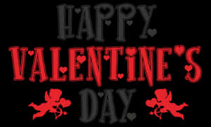 Happy Valentines Day Celebration PNG image with transparent background