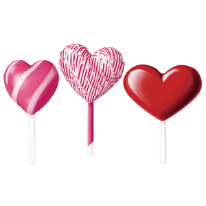 Happy Valentines Heart Lollipop PNG 06262024 PNG with transparent background