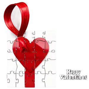 Happy Valentines Heart Puzzle Png 06262024 PNG Image