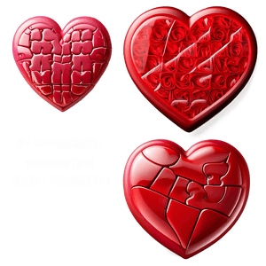 Happy Valentines Heart Puzzle PNG 23 PNG with transparent background