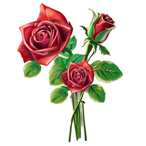 Happy Valentines Roses Bouquet PNG 41 PNG with transparent background