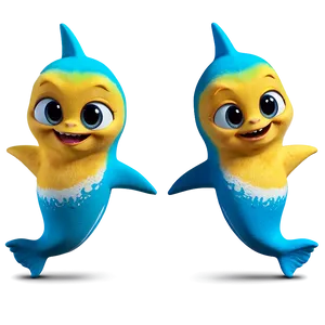 Happy Yellow Baby Shark Dance Png Sjq PNG Image