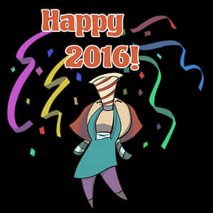 Happy2016 Celebration PNG image with transparent background