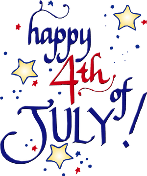 Happy4thof July Celebration PNG image with transparent background