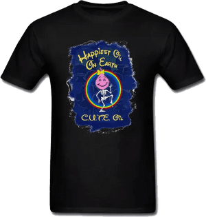 Happygirl - T-shirt, HD Png Download PNG image with transparent background