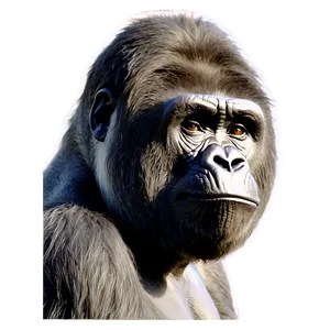 Harambe The Gorilla Portrait Png Uvf PNG Image