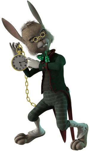 Hare, March, Wonderland, Fairy, Alice - Alice Au Pays Des Merveilles Lievre, HD Png Download PNG image with transparent background