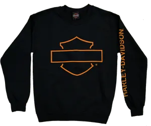 Harley Davidson Black Sweatshirt PNG Image