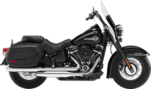 Harley Davidson Classic Motorcycle PNG Image