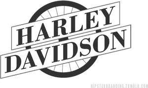 Harley Davidson Logo Design PNG Image