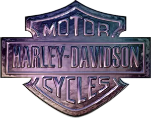 Harley Davidson Logo Metallic PNG Image