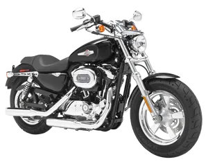 Harley Davidson Motorcycle Profile PNG Image