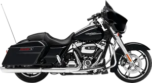 Harley Davidson Street Glide Motorcycle PNG Image