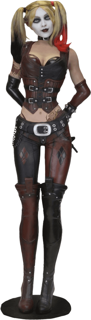 Harley Quinn Arkham Knight Png - Harley Quinn Life Size Statue, Transparent Png PNG image with transparent background
